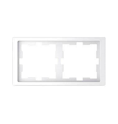 2-fach Steckdosenrahmen weiß 15,2 x 8,1 cm 2-fach Steckdosenrahmen weiß 15,2 x 8,1 cm