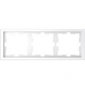 3-fach Steckdosenrahmen weiß 22,3 x 8,1 cm