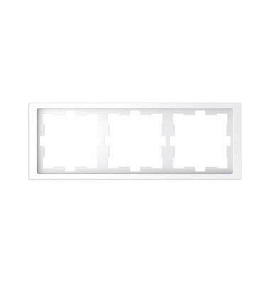 3-fach Steckdosenrahmen weiß 22,3 x 8,1 cm 3-fach Steckdosenrahmen weiß 22,3 x 8,1 cm