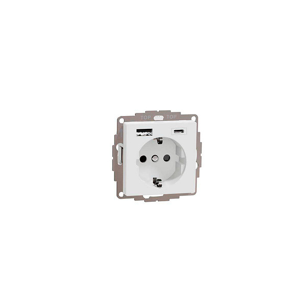 4042811221003 - ME 23670325 - Steckdose mit USB-Ladegerät Typ A und Typ C 30 A 4042811221003 - ME 23670325 - Steckdose mit USB-Ladegerät Typ A und Typ C 30 A