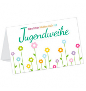 Glückwunschkarten Jugendweihe LU1931 17,5cm x 11,5cm (BxH) 260g Motiv Chromopapier FSC