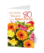 Geburtstagskarten 80. Blumen LU1486 11,5cm x 17,5cm (BxH) 260g Motiv Chromopapier FSC