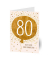 Geburtstagskarten 80. Ballon LU2637 11,5cm x 17,5cm (BxH) 260g Motiv Chromopapier FSC