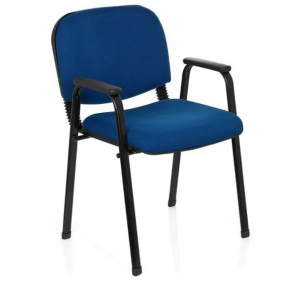 4251084639655 - Besucherstuhl XT 650 blau   schwarz mit Armlehnen 4-Fuß-Gestell 4251084639655 HJH Office GmbH