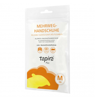 Gummihandschuhe Plus, gelb, Größe 8 / M