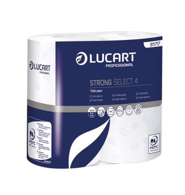 LUCART Toilettenpapier 811717 4lagig 140Blatt weiß 4 Rl.Pack.