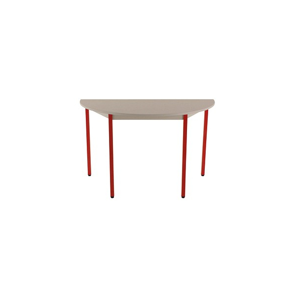 3700245510278 - Schreibtisch 120DRGR 65-130cm (H) 120x60cm (BxT) halbrund grau rot 3700245510278 SODEMATUB 3700245510278 - Schreibtisch 120DRGR 65-130cm (H) 120x60cm (BxT) halbrund grau rot 3700245510278 SODEMATUB