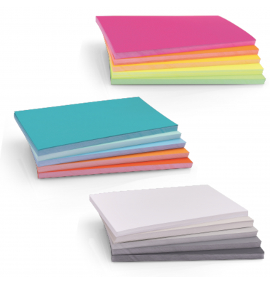 magnetoplan Moderationskarte Set II 117501502 200x100mm sort. 3x250St.