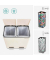 Mülltrenner 2 x 30,0 l cremeweiß
