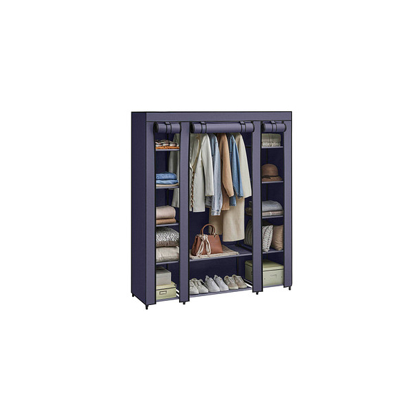 0194343142548 - Stoffschrank LSF003I02 blau 1500 x 450 x 1750 cm 0194343142548 SONGMICS 0194343142548 - Stoffschrank LSF003I02 blau 1500 x 450 x 1750 cm 0194343142548 SONGMICS