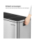 Mülltrenner 3 x 18,0 l silber