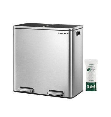 Mülltrenner 2 x 30,0 l silber