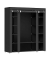 Stoffschrank, LSF03H schwarz 150,0 x 45,0 x 175,0 cm
