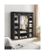 Stoffschrank, LSF03H schwarz 150,0 x 45,0 x 175,0 cm