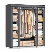 Stoffschrank, LSF03G grau 150,0 x 45,0 x 175,0 cm