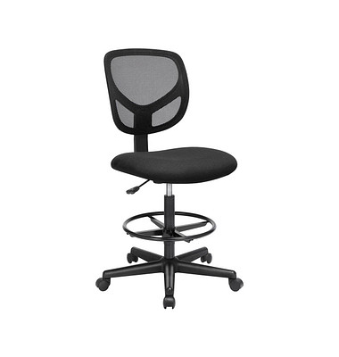 Arbeitsdrehstuhl , schwarz / schwarz, bis 120kg