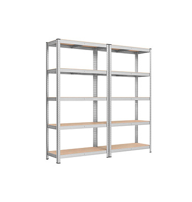 Schwerlastregal GLR040E02 silber 90,0 x 40,0 x 180,0 cm