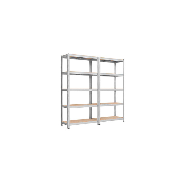 0194343023762 - Lagerregale Schwerlastregale 2er Set Kellerregale 180 x 90 x 40 cm bis 875 kg belastbar Regale Steckregale verstärktes Stahlgestell 5 0194343023762 - Lagerregale Schwerlastregale 2er Set Kellerregale 180 x 90 x 40 cm bis 875 kg belastbar Regale Steckregale verstärktes Stahlgestell 5