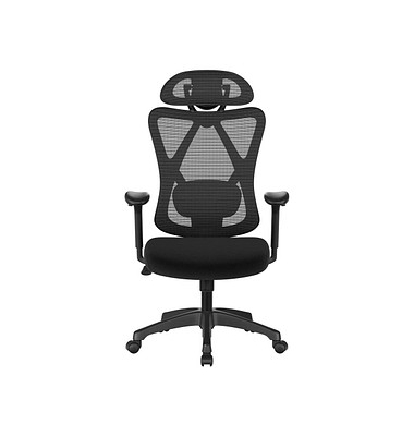 Bürostuhl, OBN063B01 Stoff schwarz