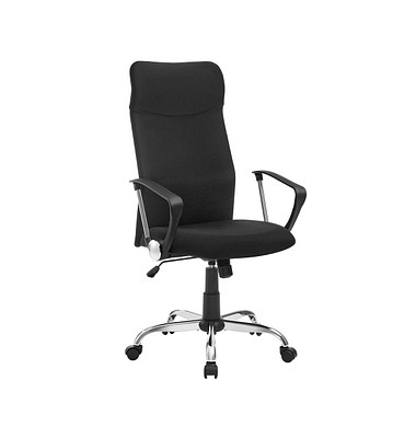 Bürostuhl , schwarz / silber/schwarz, mit Armlehnen, bis 120kg