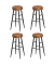 Hocker LBC090K01, braun, bis 120kg