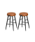 Hocker LBC080K01, braun, bis 120kg