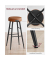Hocker LBC080K01, braun, bis 120kg