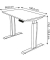 Sitz-Steh-Schreibtisch Move 1 advance, elektrisch höhenverstellbar, 74-123cm (H), 100x60cm (BxT), rechteckig, ahorn / weiß/ahorn