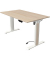 Sitz-Steh-Schreibtisch Move 1 advance, elektrisch höhenverstellbar, 74-123cm (H), 140x80cm (BxT), rechteckig, ahorn / weiß/ahorn