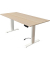 Sitz-Steh-Schreibtisch Move 1 advance, elektrisch höhenverstellbar, 74-123cm (H), 180x80cm (BxT), rechteckig, ahorn / weiß/ahorn