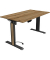 Sitz-Steh-Schreibtisch Move 1 advance, elektrisch höhenverstellbar, 74-123cm (H), 140x80cm (BxT), rechteckig, eiche / anthrazit/