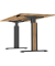 Sitz-Steh-Schreibtisch Move 1 advance, elektrisch höhenverstellbar, 74-123cm (H), 140x80cm (BxT), rechteckig, eiche / anthrazit/