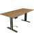 Sitz-Steh-Schreibtisch Move 1 advance, elektrisch höhenverstellbar, 74-123cm (H), 180x80cm (BxT), rechteckig, eiche / anthrazit/