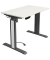 Sitz-Steh-Schreibtisch Move 1 advance, elektrisch höhenverstellbar, 74-123cm (H), 100x60cm (BxT), rechteckig, weiß / anthrazit/w