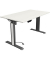 Sitz-Steh-Schreibtisch Move 1 advance, elektrisch höhenverstellbar, 74-123cm (H), 140x80cm (BxT), rechteckig, weiß / anthrazit/w