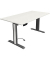 Sitz-Steh-Schreibtisch Move 1 advance, elektrisch höhenverstellbar, 74-123cm (H), 160x80cm (BxT), rechteckig, weiß / anthrazit/w