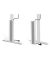 Sitz-Steh-Schreibtisch Move 1 advance, elektrisch höhenverstellbar, 74-123cm (H), 100x60cm (BxT), rechteckig, lichtgrau / weiß/l