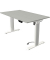 Sitz-Steh-Schreibtisch Move 1 advance, elektrisch höhenverstellbar, 74-123cm (H), 140x80cm (BxT), rechteckig, lichtgrau / weiß/l