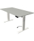 Sitz-Steh-Schreibtisch Move 1 advance, elektrisch höhenverstellbar, 74-123cm (H), 160x80cm (BxT), rechteckig, lichtgrau / weiß/l