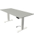 Sitz-Steh-Schreibtisch Move 1 advance, elektrisch höhenverstellbar, 74-123cm (H), 180x80cm (BxT), rechteckig, lichtgrau / weiß/l