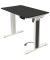 Sitz-Steh-Schreibtisch Move 1 advance, elektrisch höhenverstellbar, 74-123cm (H), 100x60cm (BxT), rechteckig, anthrazit / weiß/a