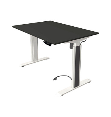 Sitz-Steh-Schreibtisch Move 1 advance, elektrisch höhenverstellbar, 74-123cm (H), 120x80cm (BxT), rechteckig, anthrazit / weiß/a