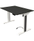 Sitz-Steh-Schreibtisch Move 1 advance, elektrisch höhenverstellbar, 74-123cm (H), 120x80cm (BxT), rechteckig, anthrazit / weiß/a