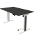 Sitz-Steh-Schreibtisch Move 1 advance, elektrisch höhenverstellbar, 74-123cm (H), 140x80cm (BxT), rechteckig, anthrazit / weiß/a