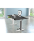 Sitz-Steh-Schreibtisch Move 1 advance, elektrisch höhenverstellbar, 74-123cm (H), 160x80cm (BxT), rechteckig, anthrazit / weiß/a