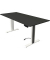 Sitz-Steh-Schreibtisch Move 1 advance, elektrisch höhenverstellbar, 74-123cm (H), 180x80cm (BxT), rechteckig, anthrazit / weiß/a