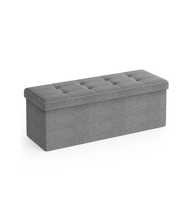 Sitztruhe LSF77G hellgrau Stoff 110,0 cm