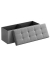 Sitztruhe LSF77G hellgrau Stoff 110,0 cm