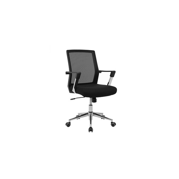 6955880323074 - Bürostuhl OBN83B Stoff schwarz Gestell chrom 6955880323074 SONGMICS 6955880323074 - Bürostuhl OBN83B Stoff schwarz Gestell chrom 6955880323074 SONGMICS