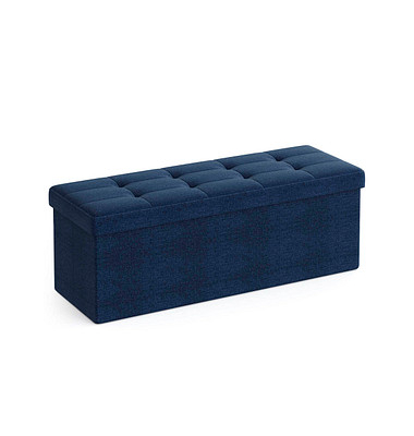 Sitztruhe LSF77IN blau Stoff 110,0 cm